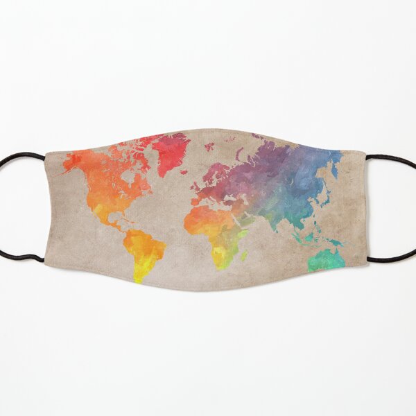World Map maps Kids Mask