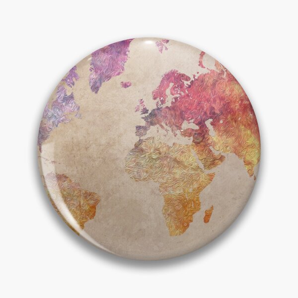 Item preview, Map of the world art watercolor #map #worldmap designed and sold by JBJart.