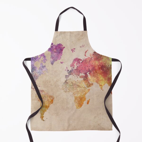 Item preview, Map of the world art watercolor #map #worldmap designed and sold by JBJart.
