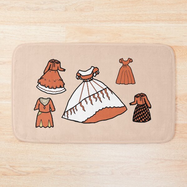 Item preview, Orange Cream Party Dresses designed and sold by LochNestFarm.