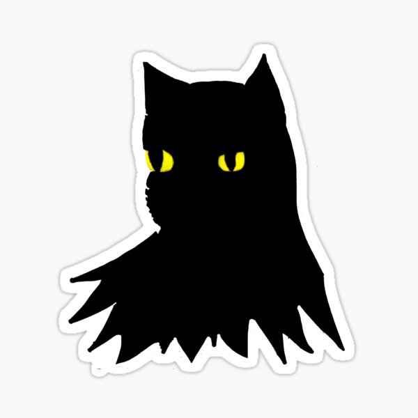 Bat Mills - dark and yellow eyes Sticker