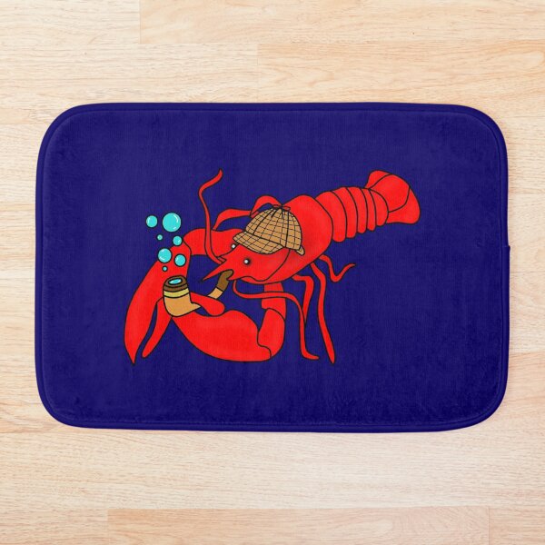 Item preview, Detective Lobster Blue Background designed and sold by parkermanson.