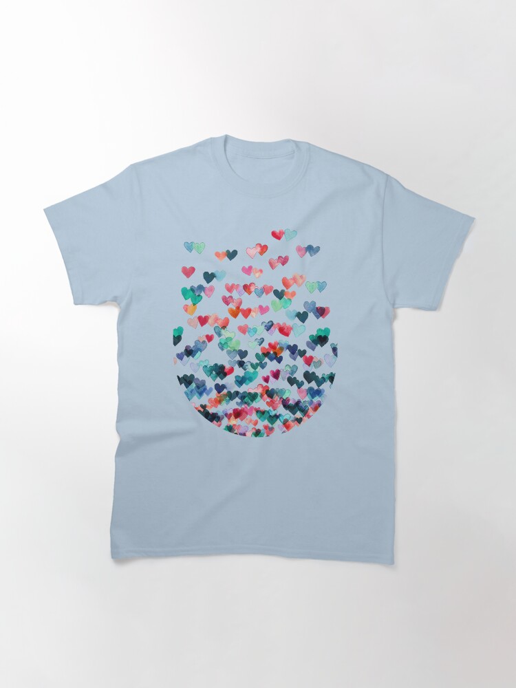 Imagen 3 de 7, Camiseta clásica con la obra Conexiones del corazón - Pintura de acuarela, diseñada y vendida por micklyn.