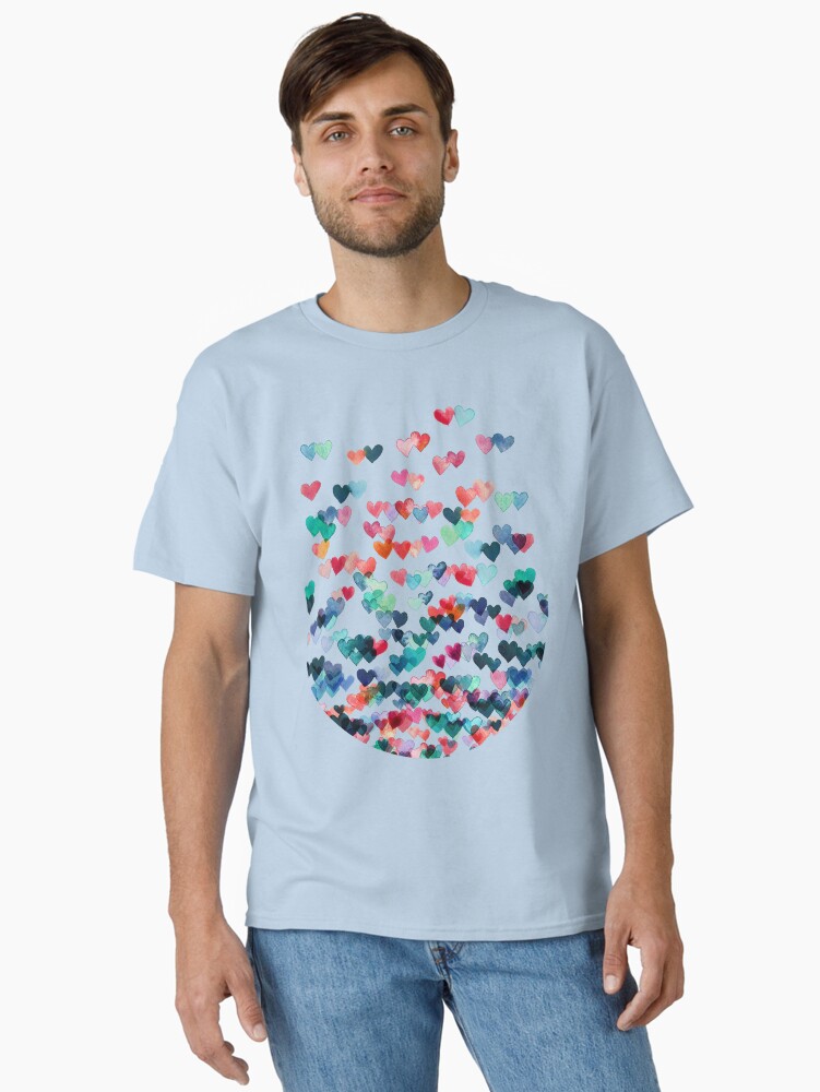 Imagen 1 de 7, Camiseta clásica con la obra Conexiones del corazón - Pintura de acuarela, diseñada y vendida por micklyn.