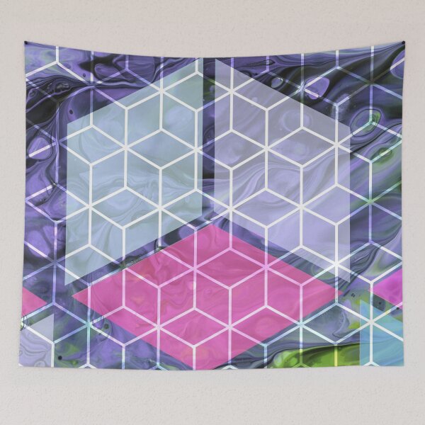 Item preview, Geometrical purple designed and sold by Rogue-Bear-Art.