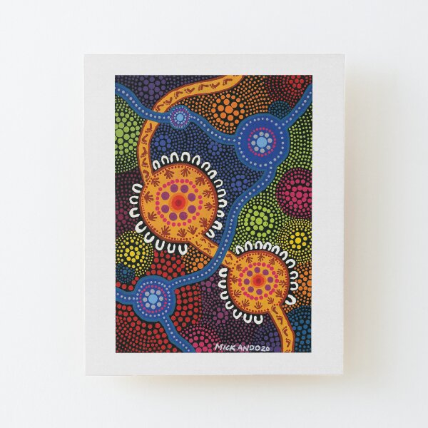 Meeting Place Dreaming Wood Mounted Print