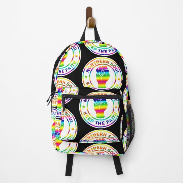 Item preview, Northern Soul Keep The Faith White with Rainbow designed and sold by fatbanana.