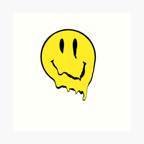 Melted Smiley Face Svg