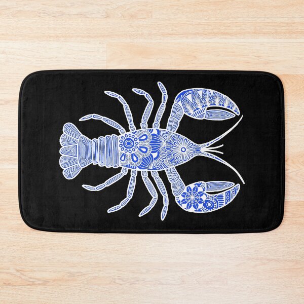 Item preview, Lobster (blue and white, horizontal) designed and sold by Calen  Picard-Carroll.