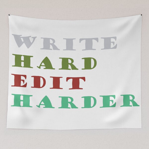 Item preview, Write Hard. Edit Harder. designed and sold by Kybruno's Creations.