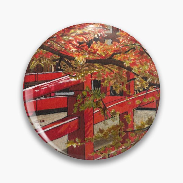 Item preview, Japanese Buddhist temple in Autumn designed and sold by ErinNicholls.