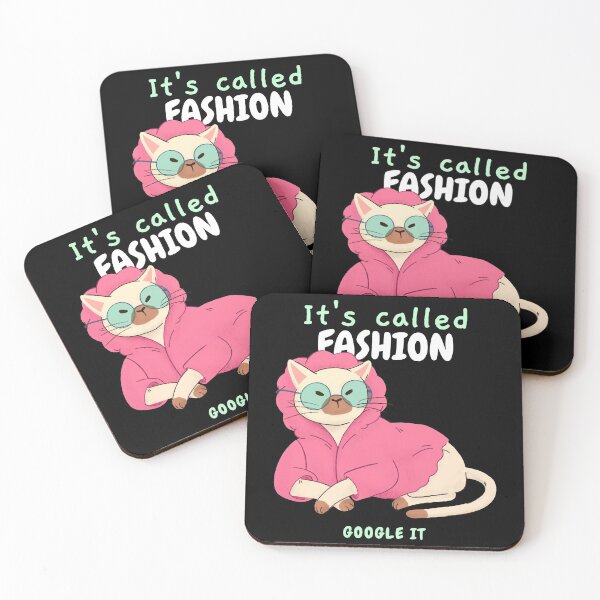 Item preview, FASHION CAT T-SHIRT designed and sold by Synthwave Stamper.