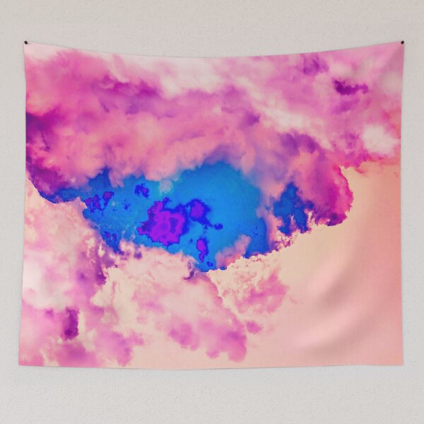 Item preview, Purple Pink Puffy Clouds designed and sold by wildjellybeans.