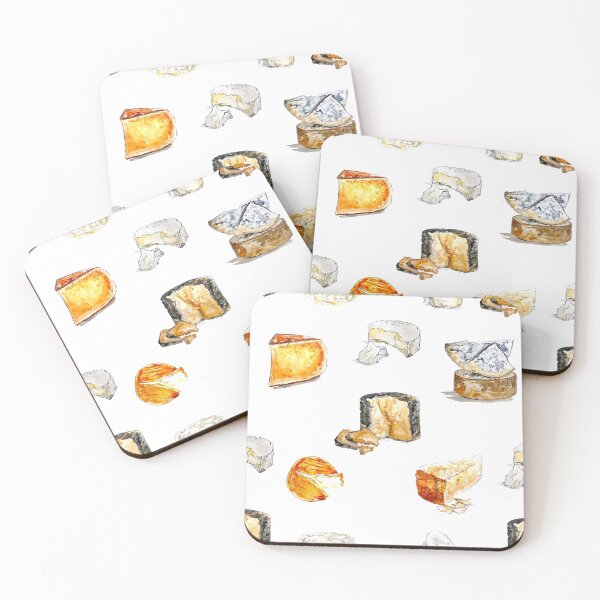 Item preview, Watercolor Cheese Print Illustration designed and sold by Uplift Illustrations.