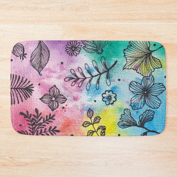 Item preview, Rainbow Watercolor Washes And Cute Leaves  designed and sold by Oirabot.