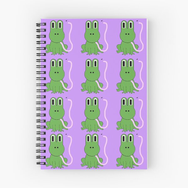 Item preview, frogs with tongue out catching fly light purple back ground designed and sold by Ella's  Doodles And Designs.