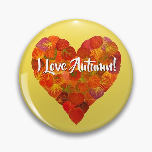 Item preview, I Love Autumn!—Red Aspen Leaf Heart 1 designed and sold by GobaFineArts.