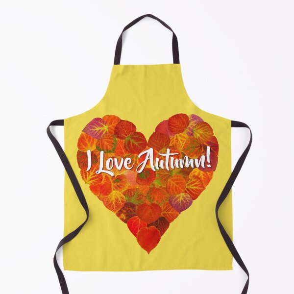 Item preview, I Love Autumn!—Red Aspen Leaf Heart 1 designed and sold by GobaFineArts.