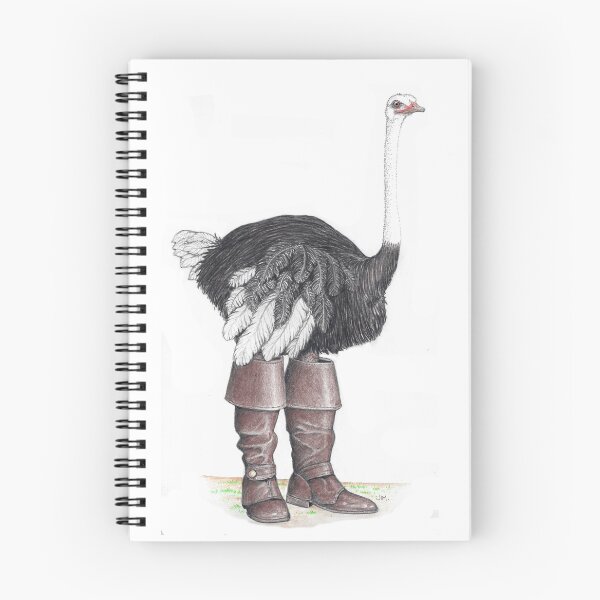 Item preview, Ostrich in Musketeer boots designed and sold by JimsBirds.