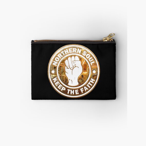 Item preview, Northern Soul Keep The Faith Gold with white text and fist  designed and sold by fatbanana.