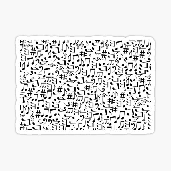 "Musical Symbols Musical Notation" Sticker for Sale by drakouv Redbubble