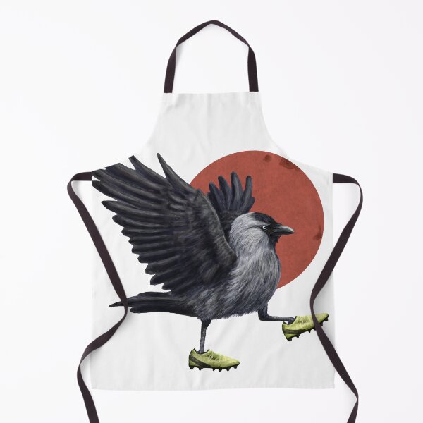 Item preview, Jackdaw playing footy designed and sold by CharlieCreature.