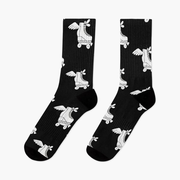 Item preview,  roller skate with wings (black background) designed and sold by -Lily-Anne-.