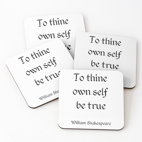 Item preview, To thine own self be true - Shakespeare designed and sold by Inspirationmotivation.