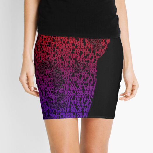 Orwell - Red/Blue Mini Skirt
