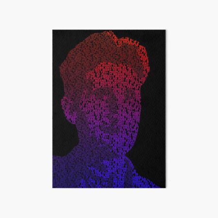 Orwell - Red/Blue Art Board Print