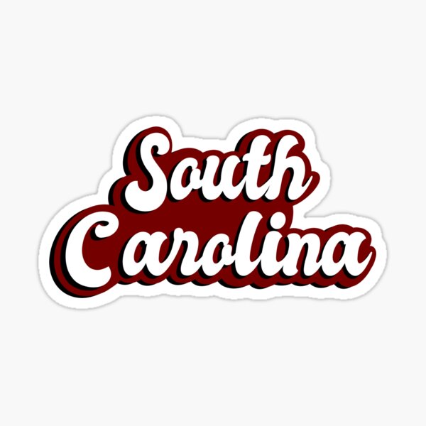 Item preview, south carolina garnet retro name designed and sold by secstickers.