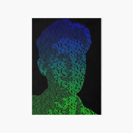Orwell - Blue/Green Art Board Print