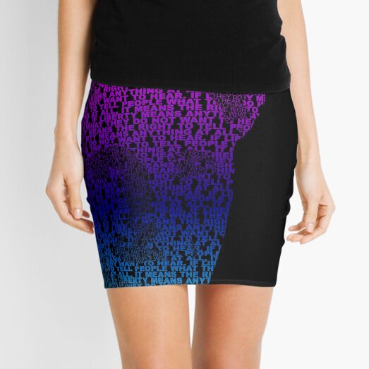 Orwell - Pink/Cyan Mini Skirt