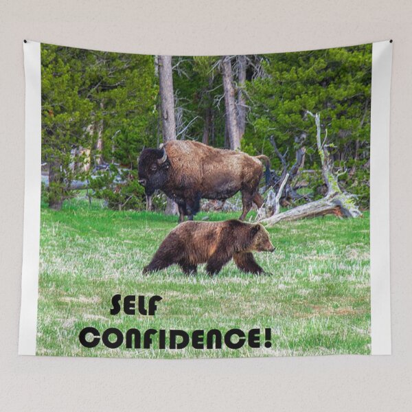 Item preview, Bear and Bison Self Confidence designed and sold by Tim Thompson.