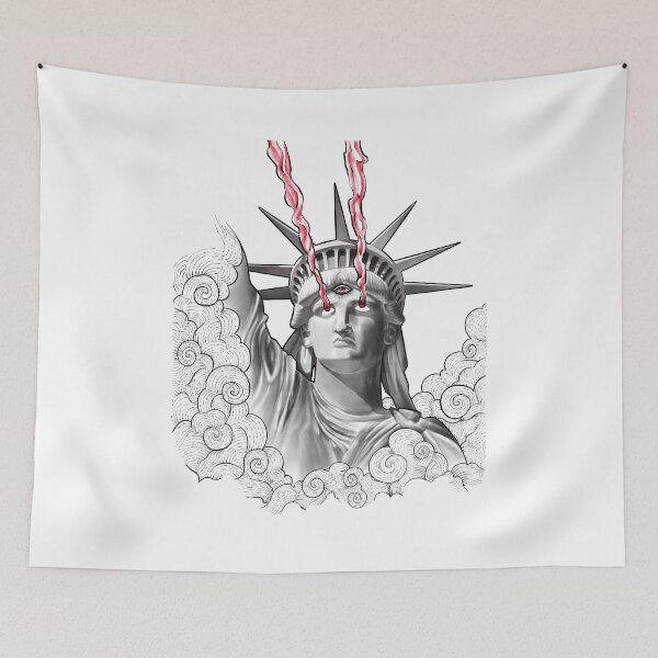 Item preview, Estatua de Libertyzilla con Meditación Tercer Ojo designed and sold by Tyler Rosso.