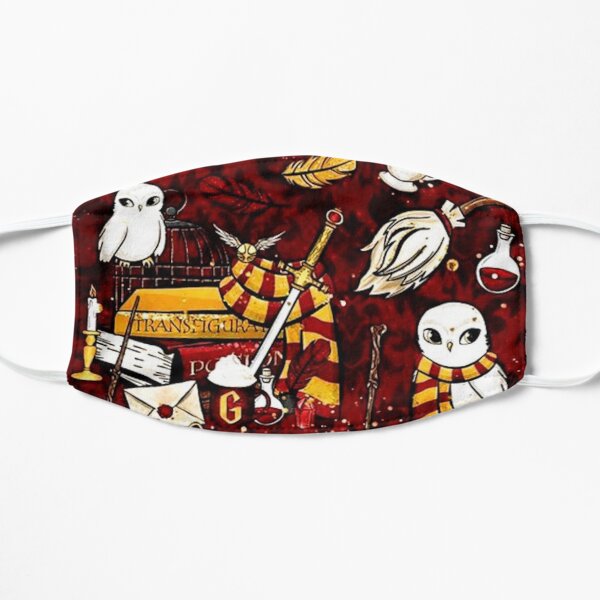 Magical Movie Character Red and Gold Pattern Mask