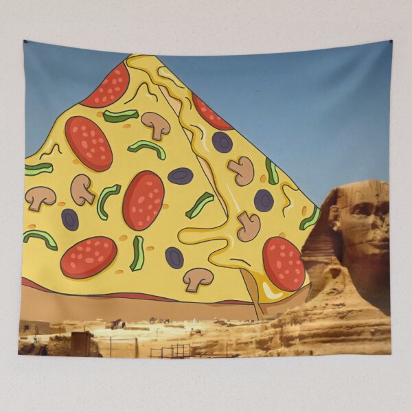 Item preview, Pizza pyramid in Egypt - Photography and illustration designed and sold by Firandi.