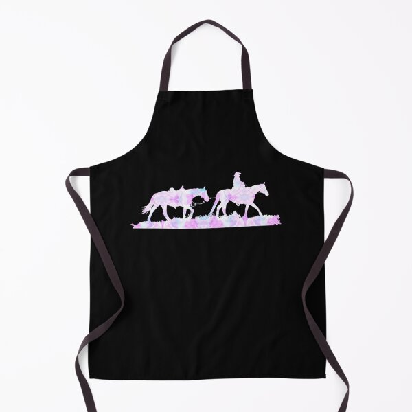Item preview, Pink Blue Marbled Western Horses designed and sold by FaithAndForest.