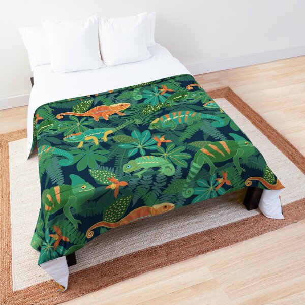 Item preview, Chameleons in Jungle designed and sold by nadyanadya.