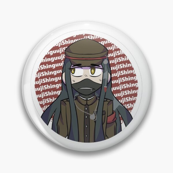 Artikelvorschau, Danganronpa V3 Korekiyo Shinguuji Aufkleber / Pin entworfen und verkauft von Pyromanikzz.