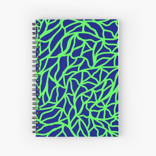 Green Webbing Spiral Notebook