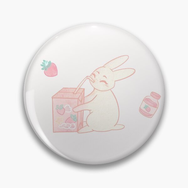 Item preview,  Bunny strawberry Milk - all pink designed and sold by RoxaneAndBuns.