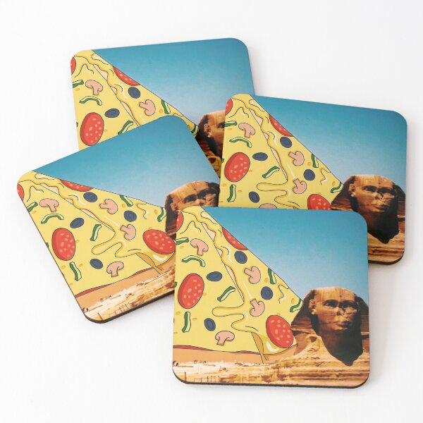Item preview, Pizza pyramid in Egypt - Photography and illustration designed and sold by Firandi.