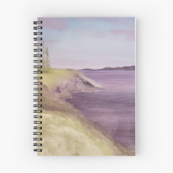 Item preview, Lilac lake oil painting by Tabitha Kremesec designed and sold by Tabitha Kremesec.