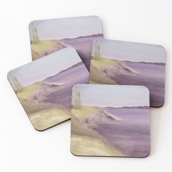 Item preview, Lilac lake oil painting by Tabitha Kremesec designed and sold by Tabitha Kremesec.