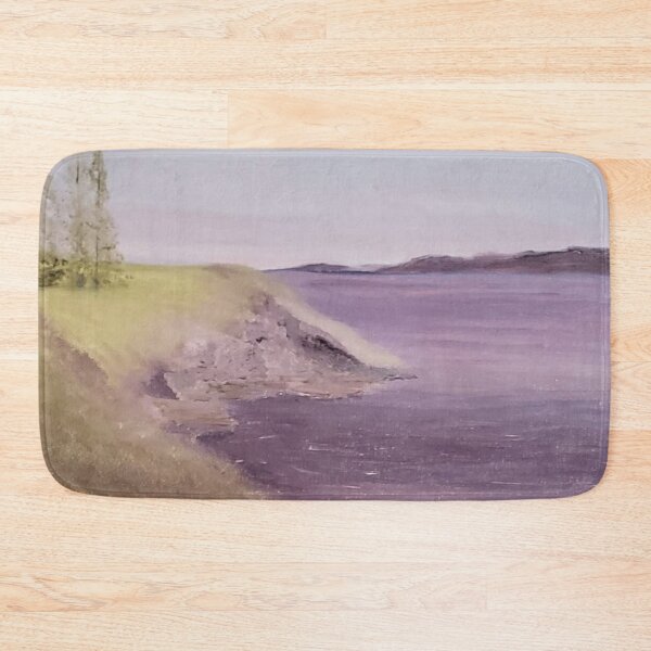Item preview, Lilac lake oil painting by Tabitha Kremesec designed and sold by Tabitha Kremesec.