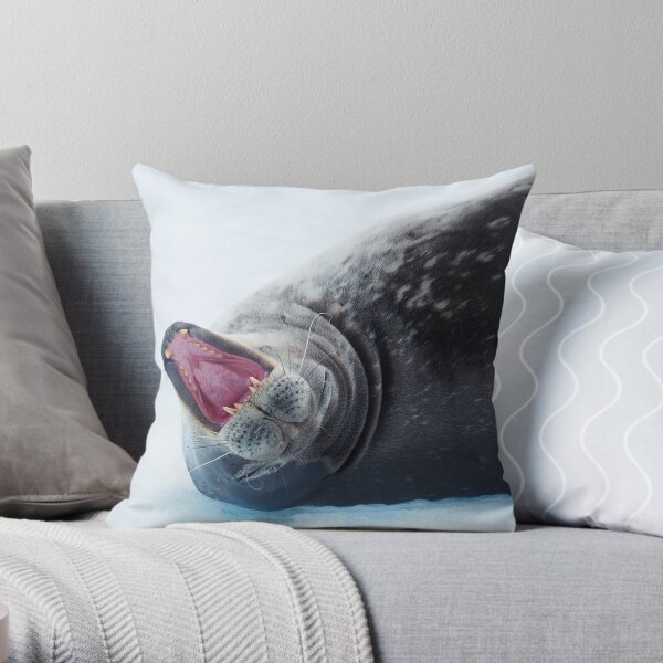 Seal of Approval Throw Pillow