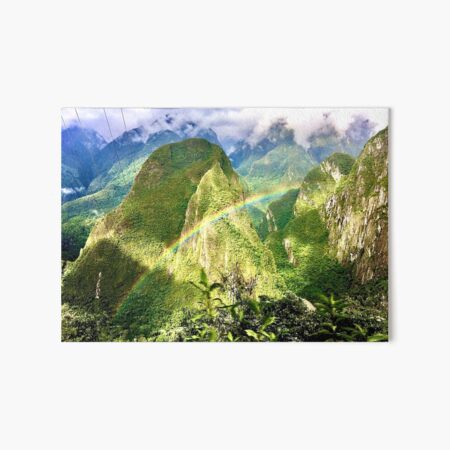 The rainbow over peru Art Board Print