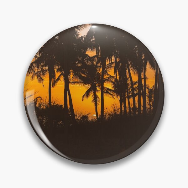 Item preview, Silhouettes of palm trees on sunset designed and sold by Tanesh123.