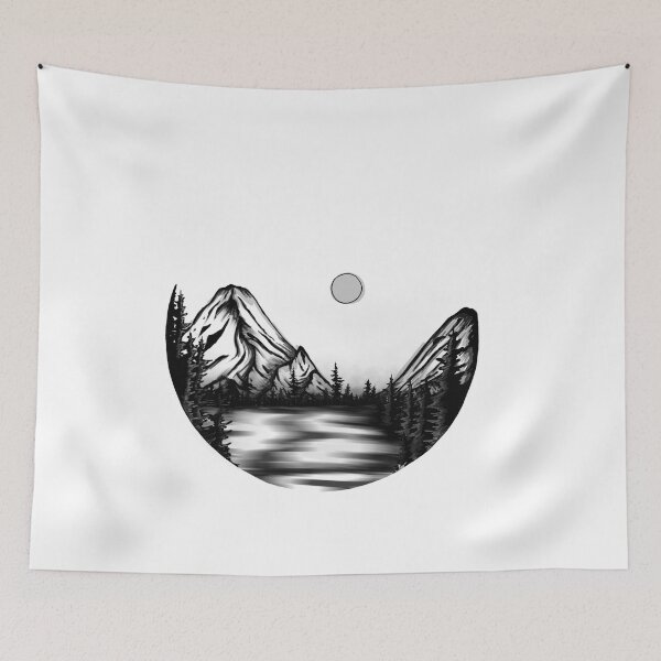Item preview, Mountain & Tree Landscape designed and sold by TiffannyWray.